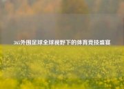 365外围足球全球视野下的体育竞技盛宴