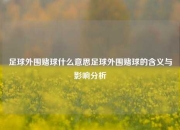 足球外围赌球什么意思足球外围赌球的含义与影响分析