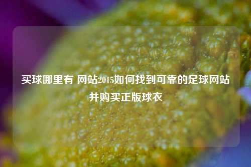 买球哪里有 网站2015如何找到可靠的足球网站并购买正版球衣